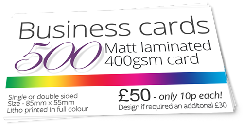 Business card offer